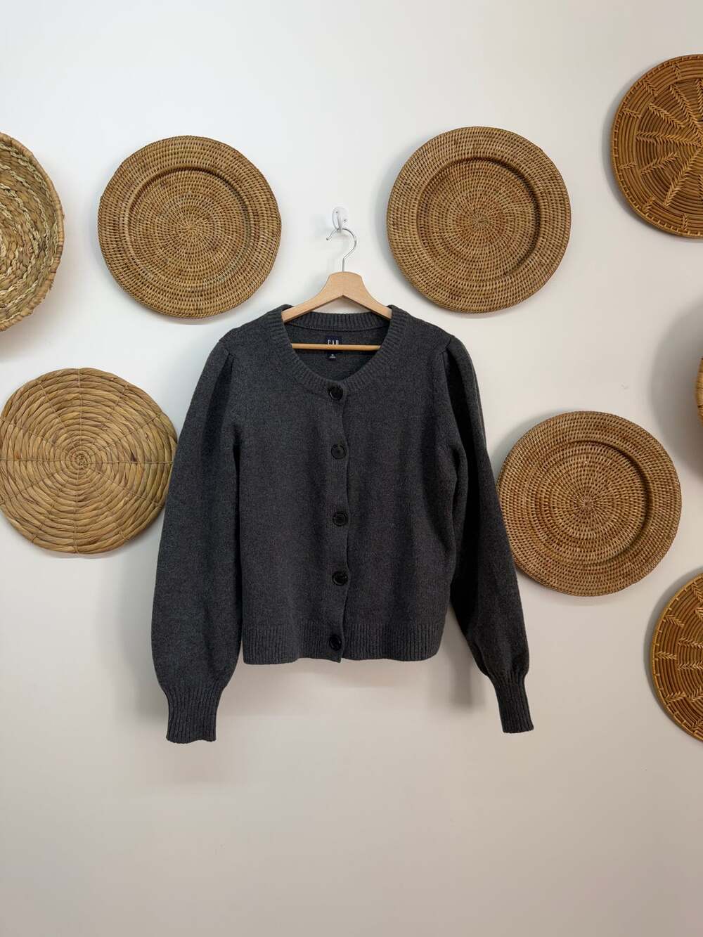 GAP Gray Button Up Sweater XL